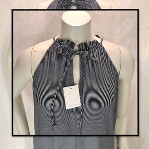 NWT PLEIONE WOMENS STRIPPED TOP L